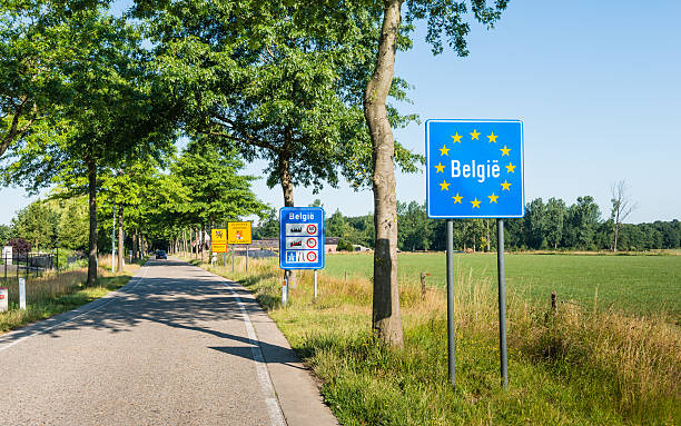 istock Small border crossing from the Netherlands to Belgium 481011734