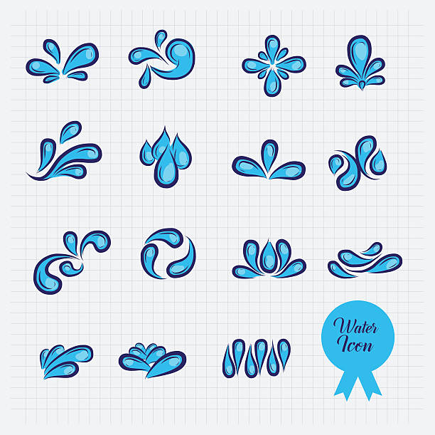 Water Icon vector art illustration