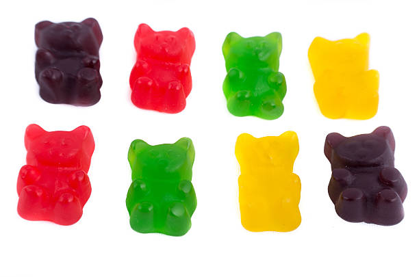 istock Colorful jelly bear candies set 481016211