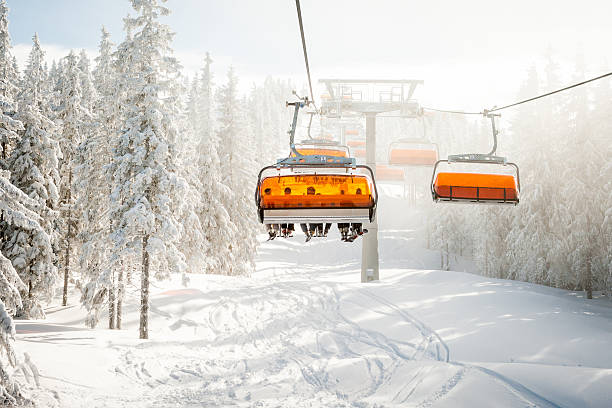 istock Ski chair-lift 481021711