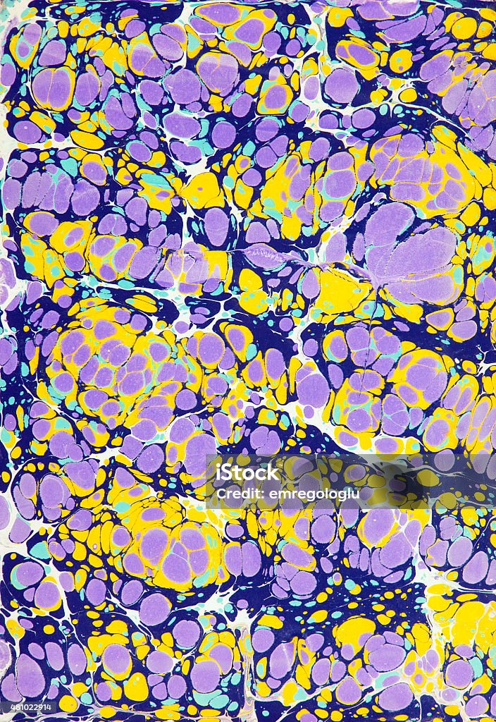 Ebru, Turkish marbling art background Ebru, Turkish marbling art 2015 Stock Photo