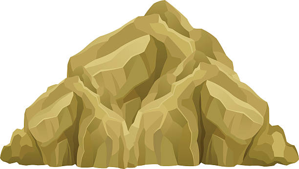 ilustrações de stock, clip art, desenhos animados e ícones de montanha mountain - pedra rocha