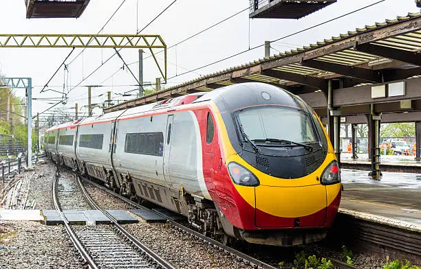 Photo of British high-speed train at Preston station