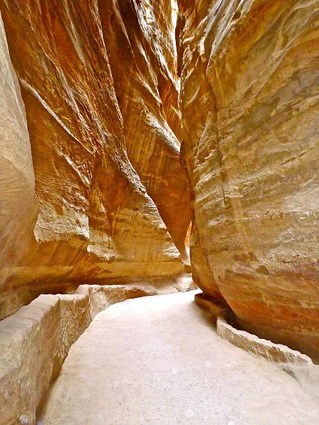 Desert Siq stock photo