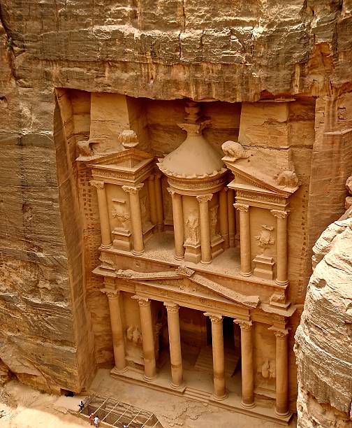 Treasury at Petra stock photo