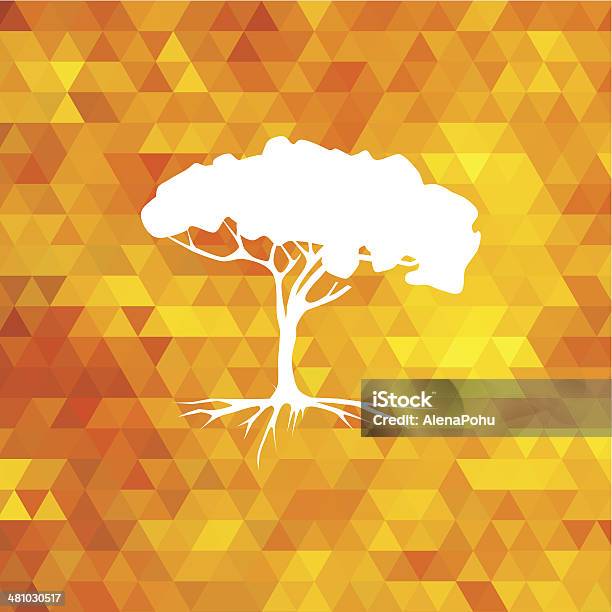 Tree Silhouette Vector Summer Stock Illustration - Download Image Now - Abstract, Art, Art And Craft