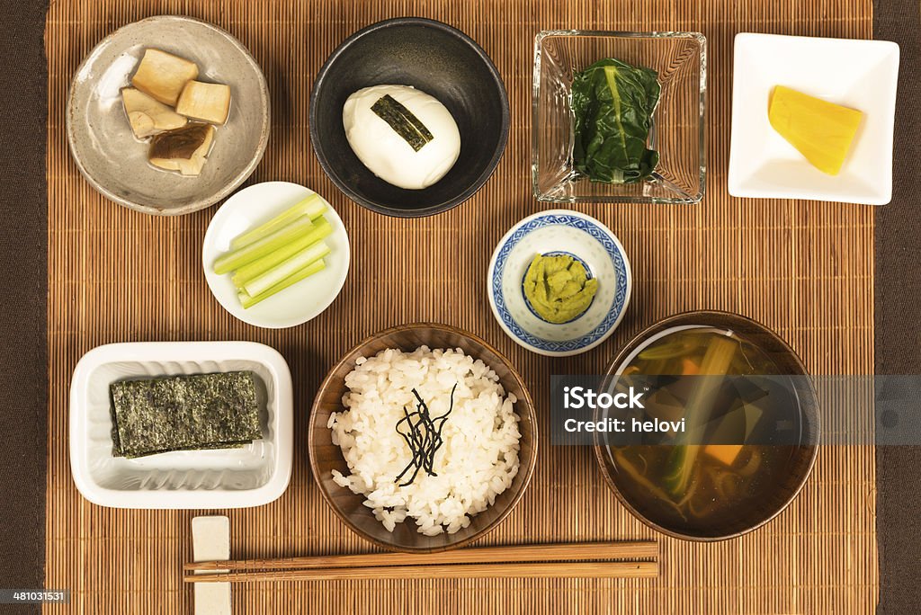 Японский завтрак - Стоковые фото Японская кухня роялти-фри