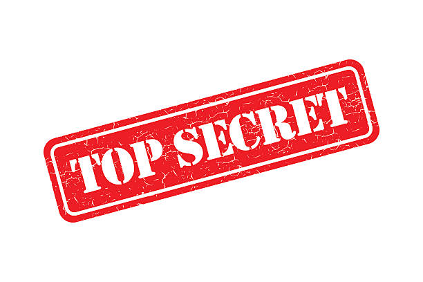Top secret grunge retro isolated stamp Top secret grunge retro isolated stamp top secret illustrations stock illustrations