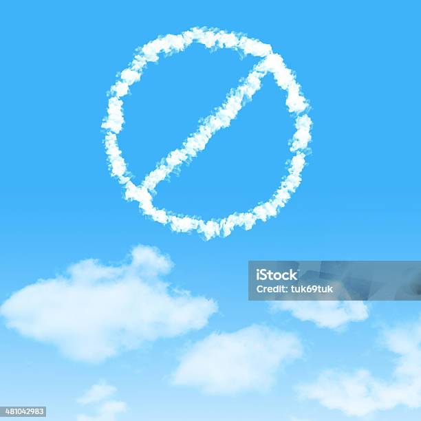 Cloud Icon With Design On Blue Sky Background Stock Photo - Download Image Now - Beauty, Blue, Bright