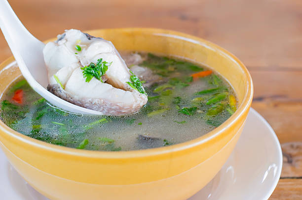 istock thai food snakehead fish Hot and sour soup 481045497