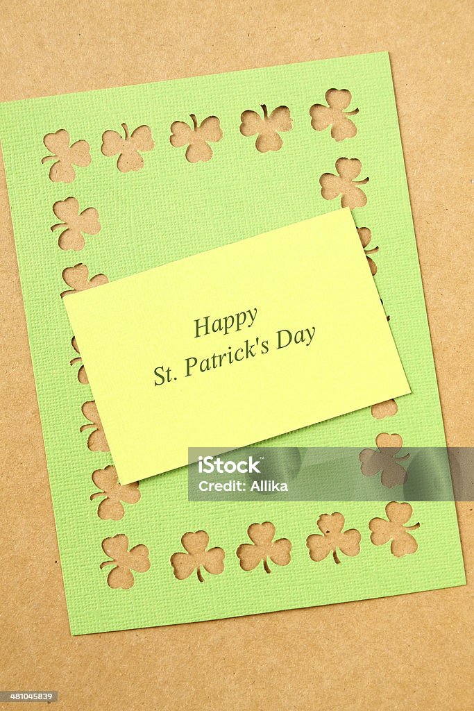 Cartão de saudação do St. Patrick's Day - Foto de stock de Decoração royalty-free