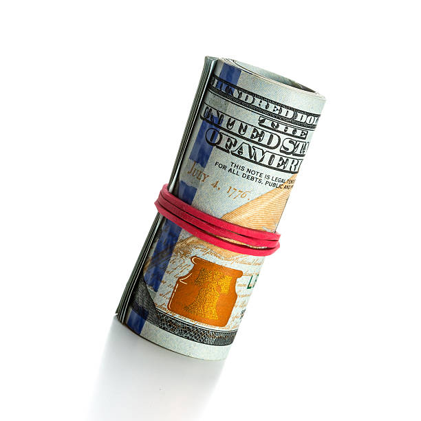 istock New roll of dollar bills isolated 481045921