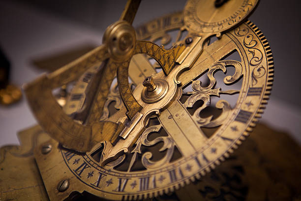 istock Vintage clock Cog, business cooperation, teamwork and time concept 481052195