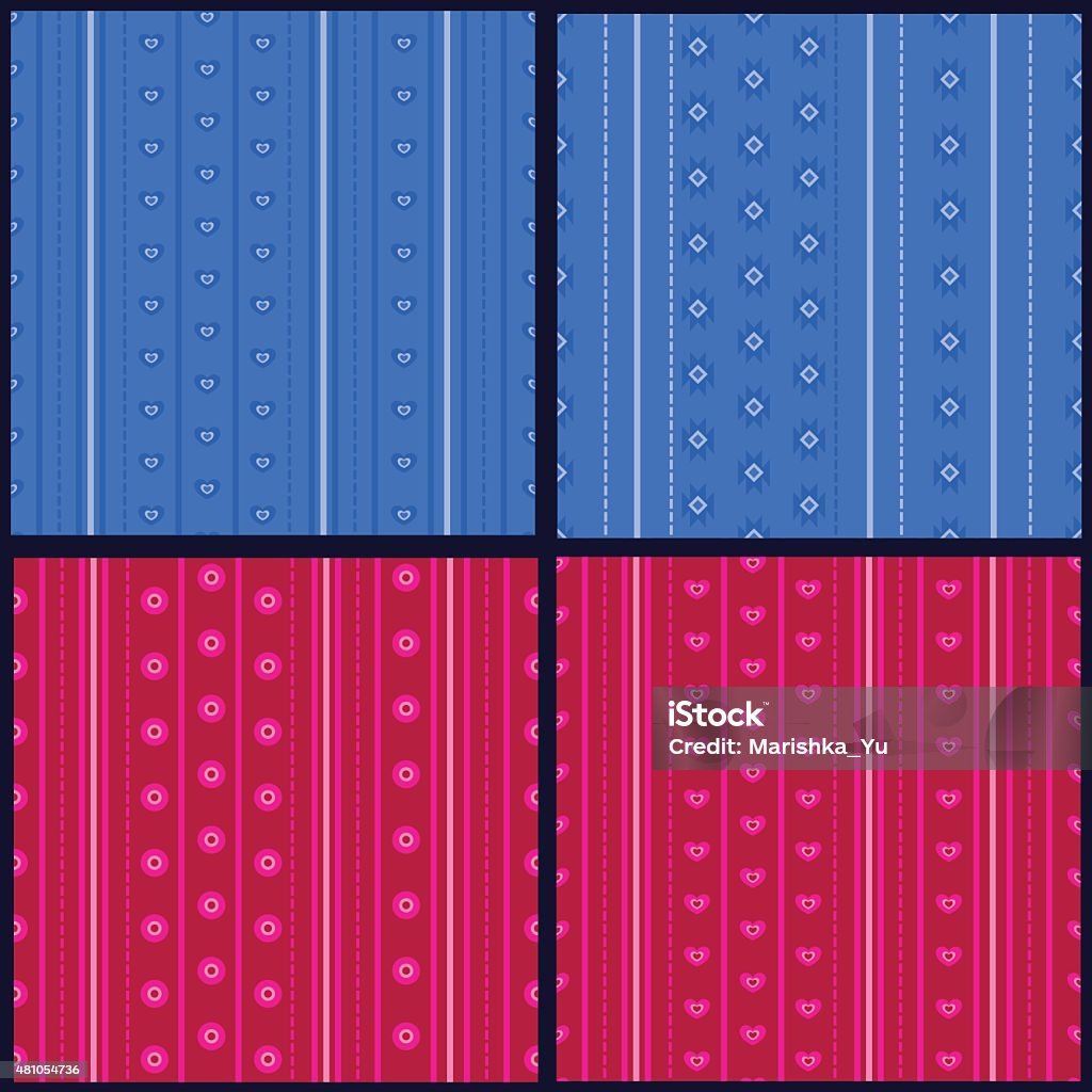 Striped Patterned Objects Set Of Striped Patterns Stock Illustration - Download Image Now - 2015 ...
