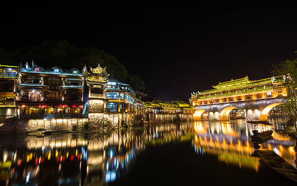istock Feng Huang the ancient city at night 481054762