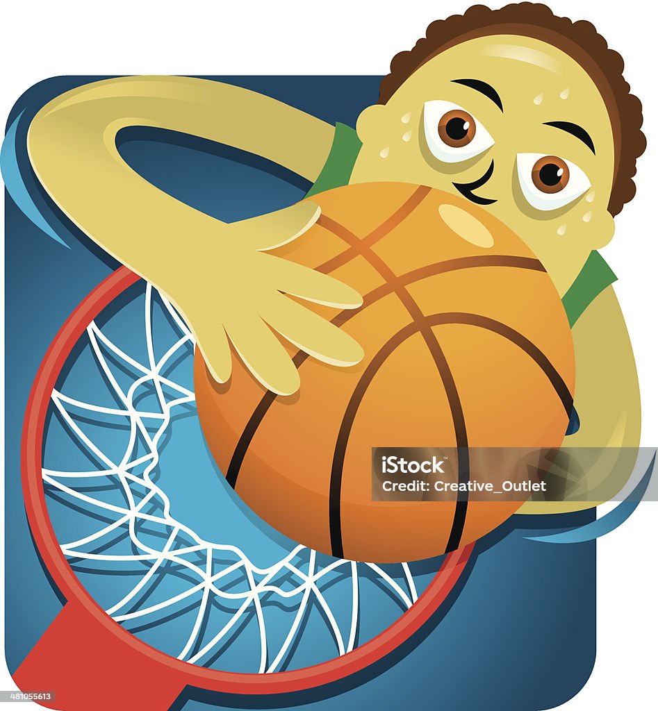 Basketball Dunk C 2011 stock vector