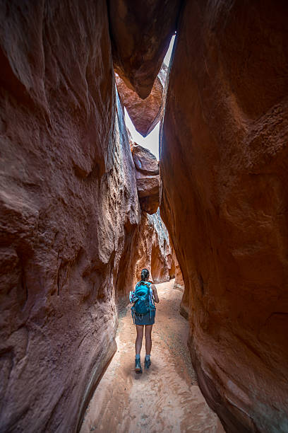 Hiker Backpacker Brimstone Gulch Dry Fork Narrows of Coyote