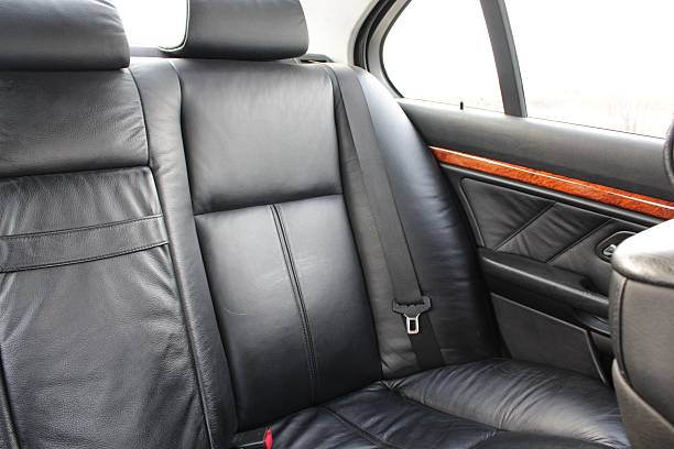 istock Rear black colour leather vehicle seats 481056547
