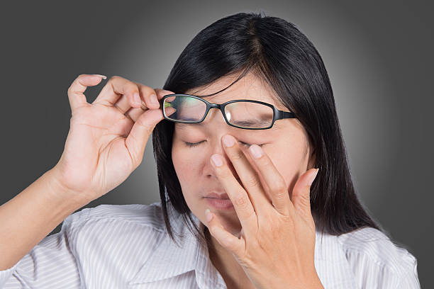 istock Asian women have a sore eyes. 481057416