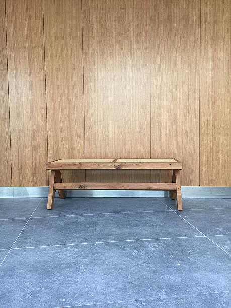 istock Wood Chair Wooden Wall 481057618