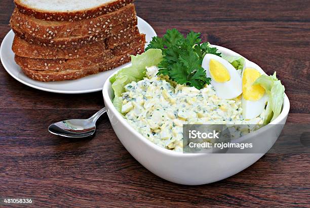 Egg Salad In A Bowl Stock Photo - Download Image Now - Egg Salad Sandwich, Homemade, 2015