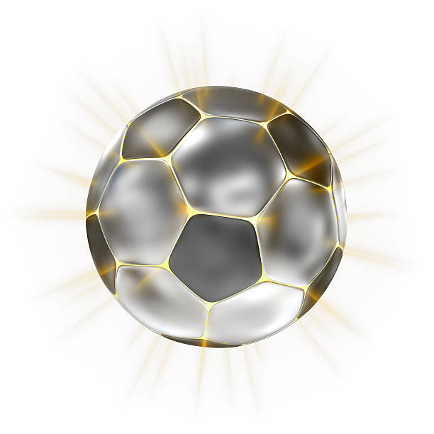 Stylized Soccer Football stock photo