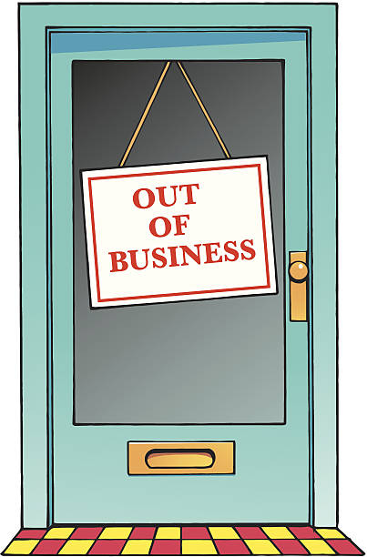 ilustraciones, imágenes clip art, dibujos animados e iconos de stock de señal de puerta c - going out of business