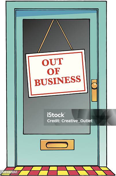 Znak Drzwi C - Stockowe grafiki wektorowe i więcej obrazów Going Out Of Business - powiedzenie angielskie - Going Out Of Business - powiedzenie angielskie, Znak, Biznes