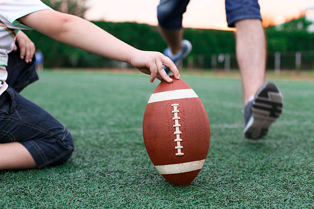 istock Father ready for shot rugby ball 481061564