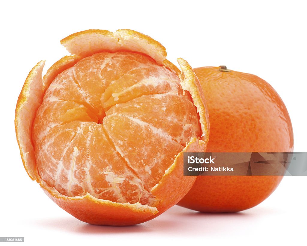 tangerine or mandarin fruit tangerine or mandarin fruit  on white background Citrus Fruit Stock Photo