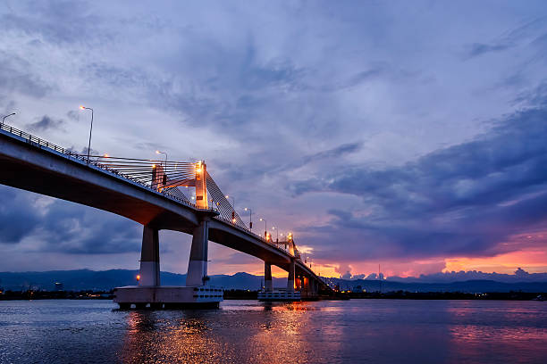 Magic Hour Bridge stock photo