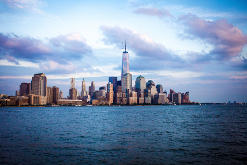 Freedom Tower and Lower Manhattan shot from the Hudson River