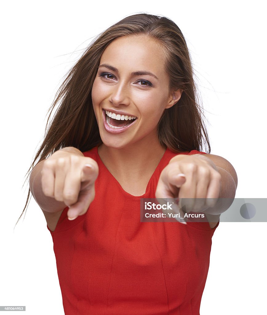 I want you! Cropped shot of an attractive young woman pointing at the camera 20-24 Years Stock Photo