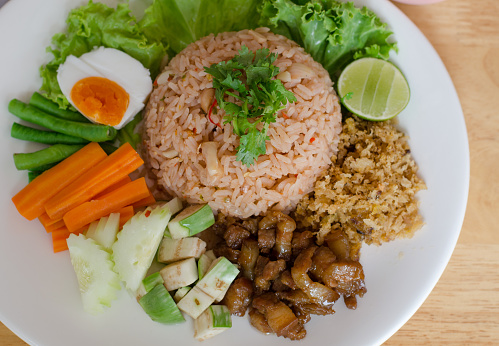 Fried rice with shrimp paste