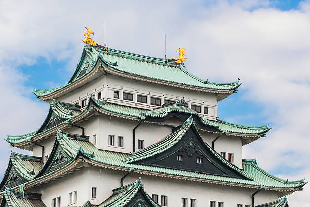 Nagoya, Japan - November 21 2013: Nagoya Castle was built by Ieyasu Tokugawa between 1610 - 1612, burnt down in WWII and reconstructed in 1957