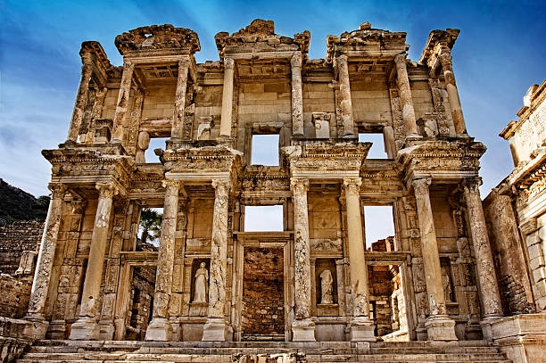 éphèse la turquie - column greek culture roman architecture photos et images de collection