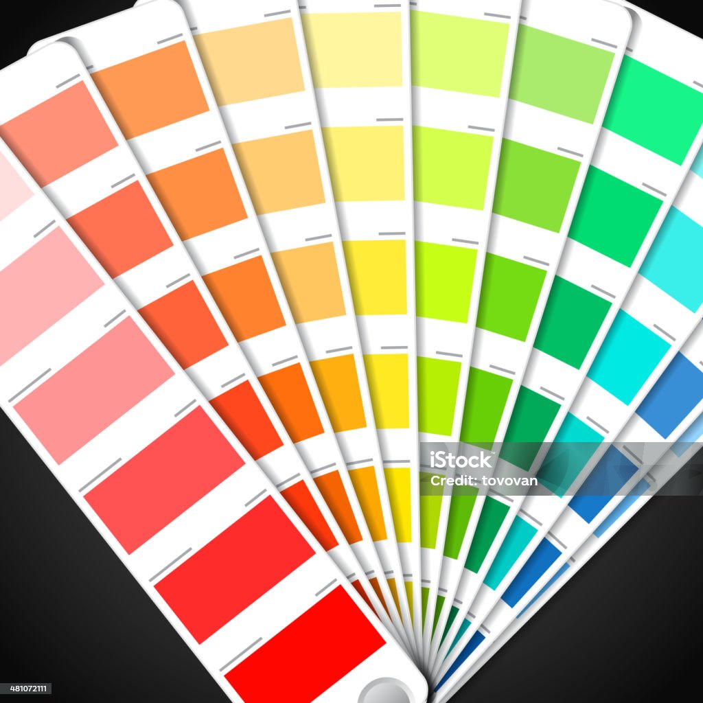 Guida di tavolozza di colori - arte vettoriale royalty-free di Arredamento