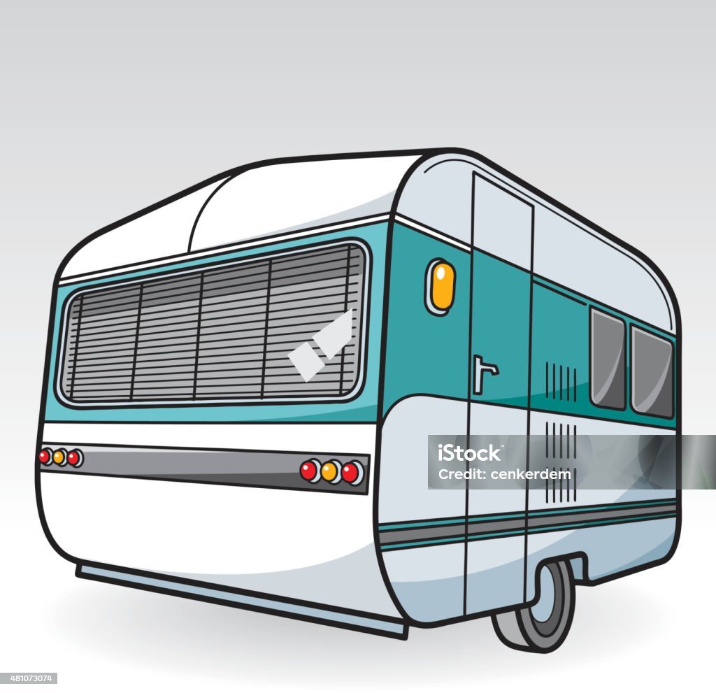 Vector caravan worked on adobe illustrator... Business Finance and Industry stock vector