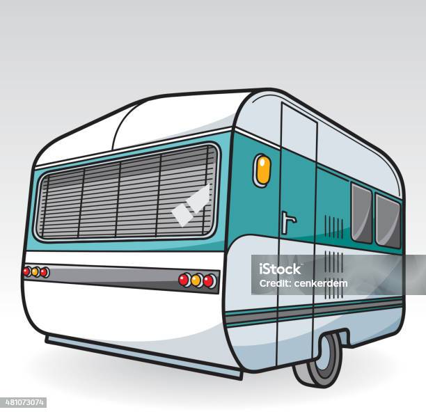 Vector Caravan Stock Illustration - Download Image Now - Business Finance and Industry, Camping, Cartoon