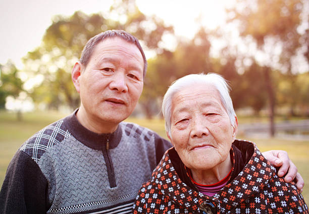 Happy Asian family