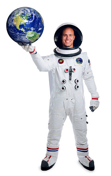istock Astronaut Isolated on White Holding the Earth 481077827