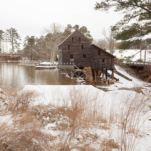 istock Yates Mill in the snow 481078025