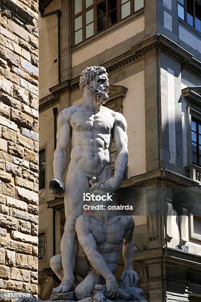 Florence Piazza Della Signoria Stock Photo - Download Image Now - 2015, Ancient, Antique