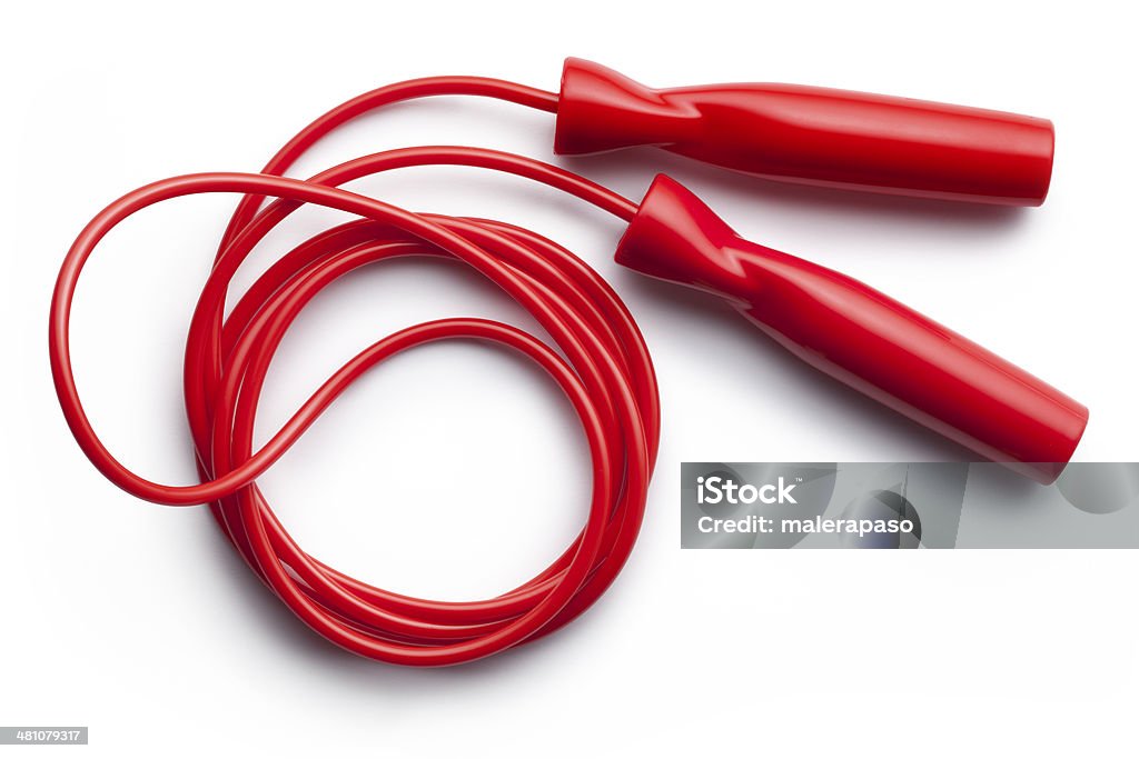 Jump rope Red jump rope. Jump Rope Stock Photo