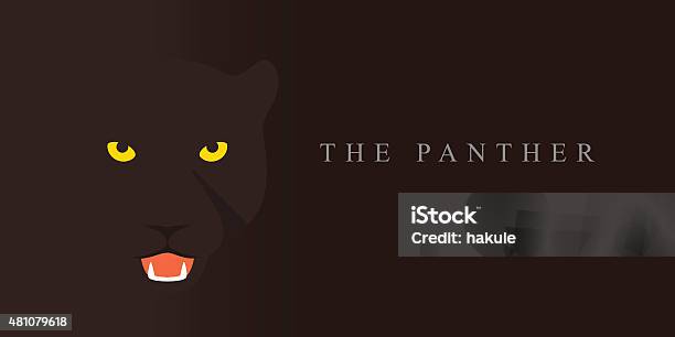 Panther Cat Breed Face Cartoon Flat Icon Design Stock Illustration - Download Image Now - Mountain Lion, Leopard, Black Leopard