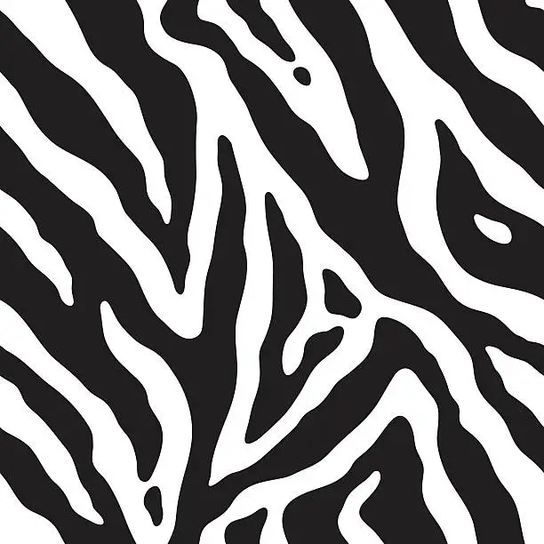 Vector illustration of Zebra seamless pattern