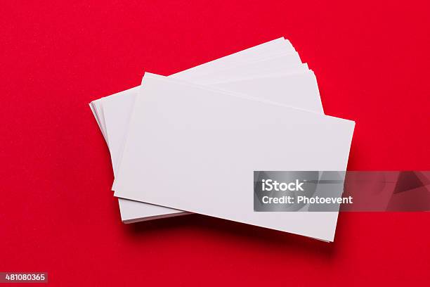 Business Card Stock Photo - Download Image Now - Business Card, Stack, Adhesive Note