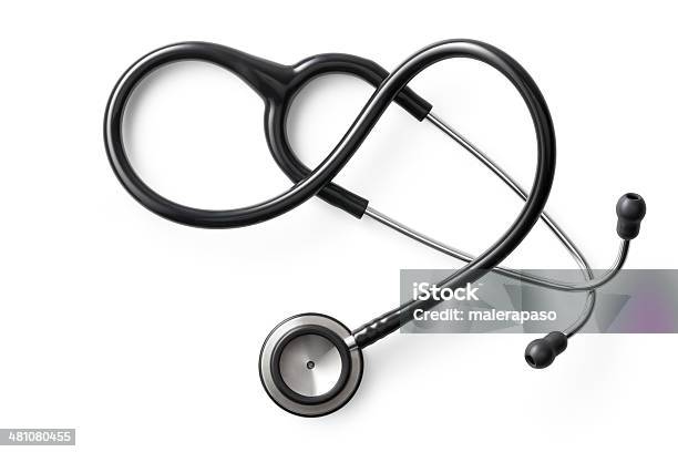 Heart Shaped Stethoscope Concept Image Stock Photo - Download Image Now - Blood Pressure Gauge, Cardiologist, Clipping Path