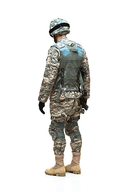 istock Rear view of army looking away 481080555