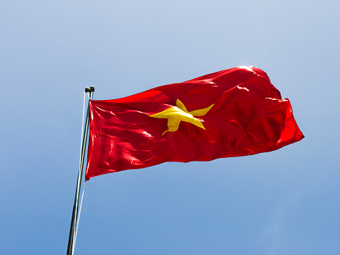 Red Vietnam flag